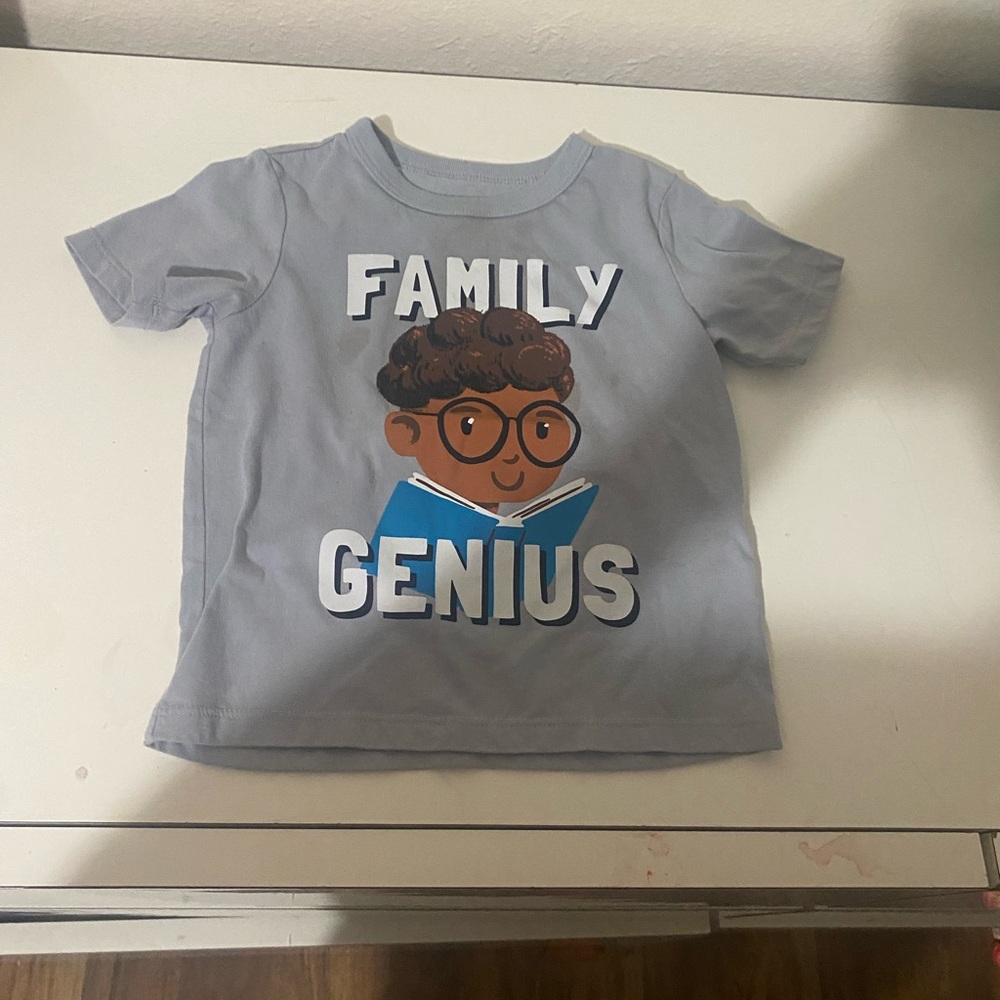 Family Genius Kids Shirt - Gray